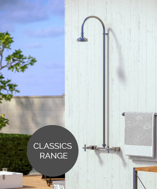 Rainware Outdoor Shower - Bribie 2003 - Hot & Cold Shower Wall Mounted
