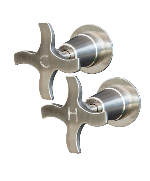 Rainware Outdoor Shower - Rainware Wall Taps (Pair) 8200 - Pair Hot & Cold Wall Taps